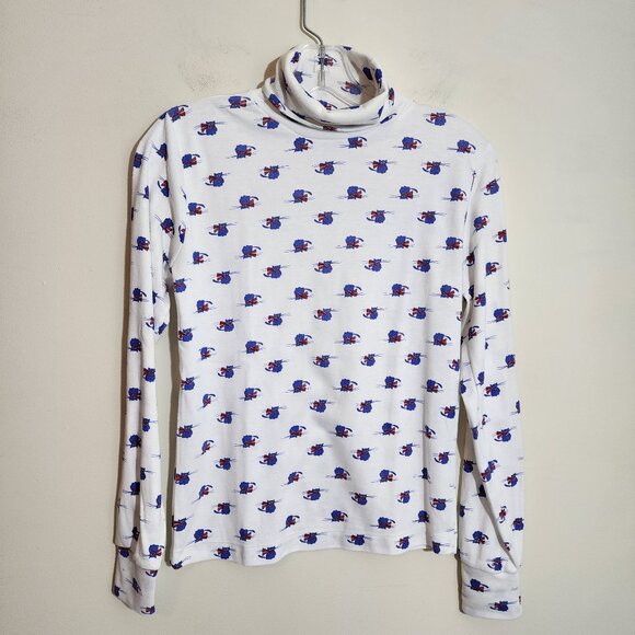 Cutty Rock Tops - Vintage Cutty Rock Purple cat with red scarf print turtleneck woman's size small